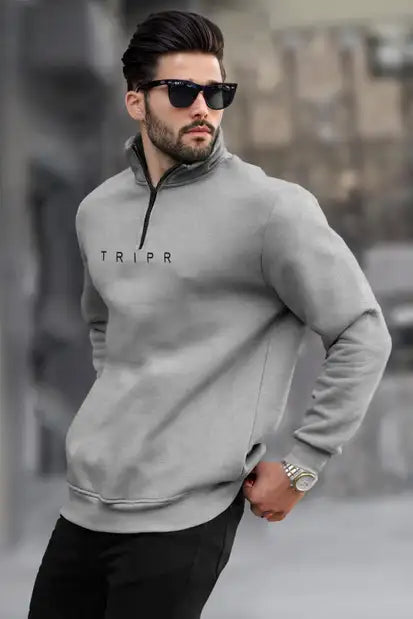 Glowista Full Sleeve Printed & Solid Men’s Sweatshirt